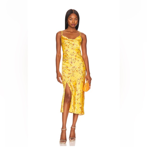 BCBGeneration Dresses Bcbg Yellow Floral Dress Poshmark